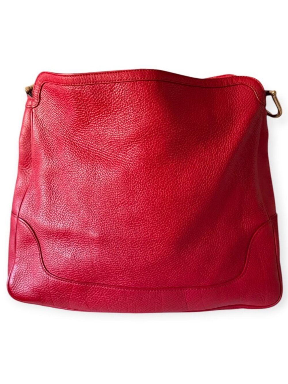 Vintage Gucci Bamboo 2-Way Crossbody/Top Handle Red Leather Bag - Picture 4 of 9